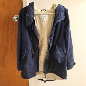 Pull&Bear navy blue twill jacket